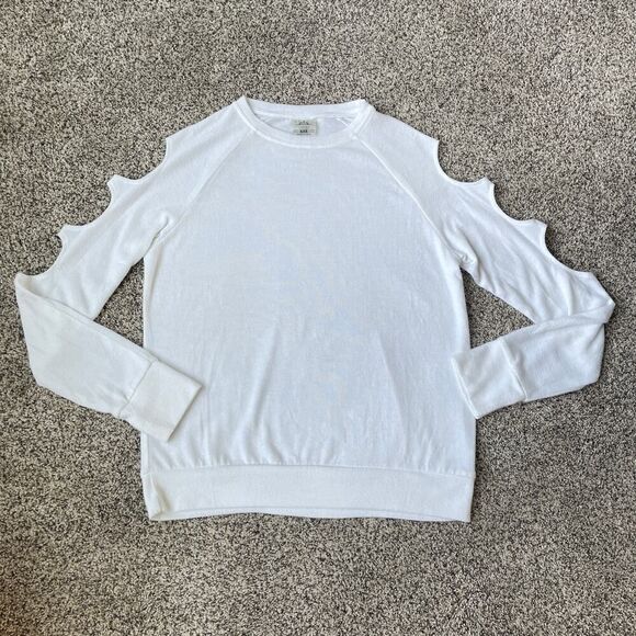 Varley Cutout Long Sleeve Top in White - Size: XXS - Picture 7 of 10